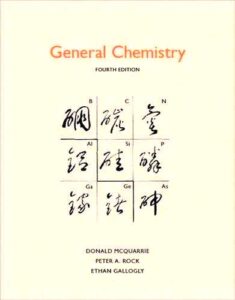 General Chemistry, 4th Edition by Donald A McQuarrie free pdf book