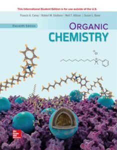 Organic Chemistry, 11th Edition by Francis Carey and Robert M. Giuliano free pdf book